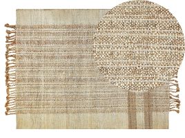 Jute Area Rug 140x200cm Beige