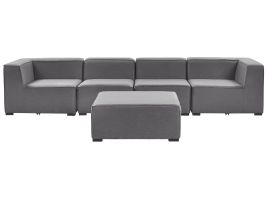 4 Seater Modular Garden Sofa Set Grey AREZZO
