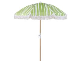 Garden Market Parasol 1.5 m Green and White MONDELLO