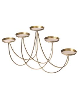 Metal Candelabra 38cm Gold