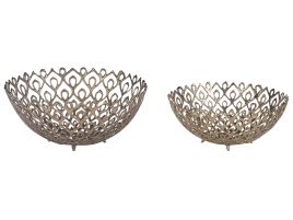 Set of 2 Decorative Bowls Gold