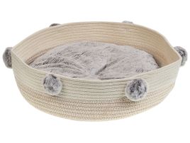 Cotton Pet Bed Ã¸ 44 cm Beige ORTACA
