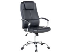 Executive Chair Faux Leather Black WINNER