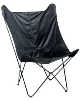 Velvet Armchair Black NYBRO