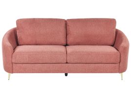 3 Seater Fabric Sofa Pink TROSA