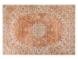 Cotton Area Rug 160x230cm Orange