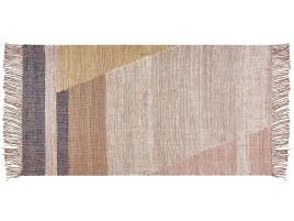 Jute Area Rug 80x150cm Brown