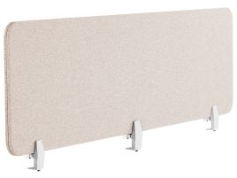 Desk Screen 180 x 40 cm Beige WALLY