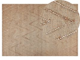 Jute Area Rug 140x200cm Beige