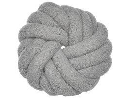 Boucle Knot Cushion 31x31cm Grey