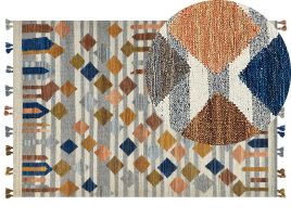 Wool Kilim Area Rug 200x300cm Multicolour