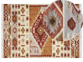 Wool Kilim Area Rug 200x300cm Multicolour