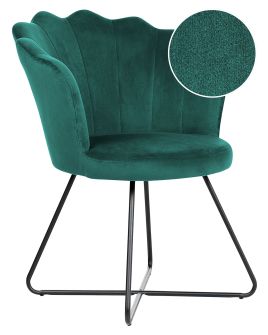 Velvet Armchair Green LOVELOCK