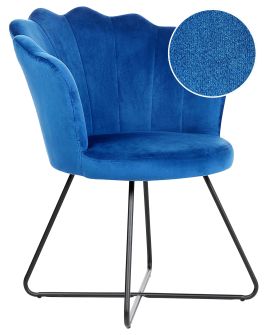 Velvet Armchair Navy Blue LOVELOCK