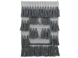 Cotton MacramÃ©  Wall Hanging  Grey JIWA
