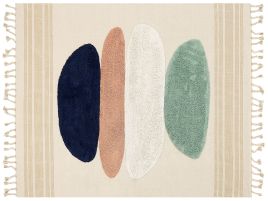 Cotton Area Rug 300x400cm Multicolour