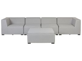 4 Seater Modular Garden Sofa Set Light Grey AREZZO