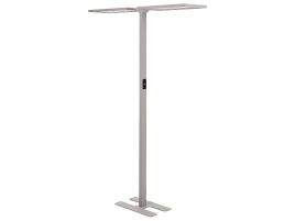 Metal LED Floor Lamp Silver SCULPTOR