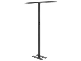 Metal LED Floor Lamp Black SCULPTOR