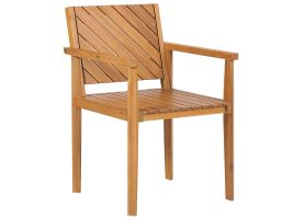 Acacia Wood Dining Chair Light BARATTI