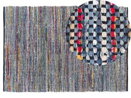 Cotton Area Rug 140x200cm Multicolour