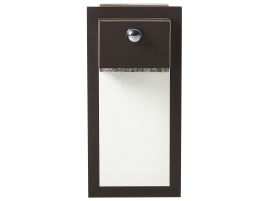 Outdoor LED Wall Light with Motion Sensor Black ELLIOT