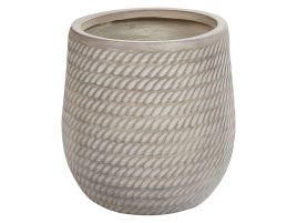Plant Pot âŒ€ 27 cm Taupe LIVADIA