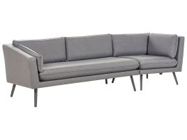 Right Hand 3 Seater Garden Sofa Grey LORETELLO