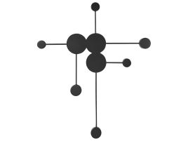 6 Light LED Wall Lamp Black MARIATO