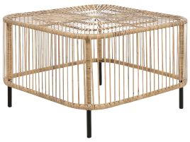 Rattan Garden Coffee Table 67 x 67 cm Natural CESENATICO