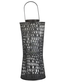 Bamboo Candle Lantern 58 cm Black MACTAN