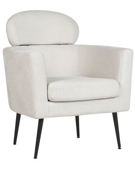 Fabric Armchair White SOBY