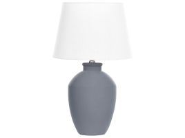Ceramic Table Lamp Grey ARCOS