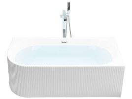 Left Hand Corner Bath 1690 mm x 800 mm White GOCTA