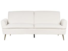 Velvet Sofa Bed Off-White VETTRE