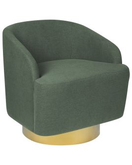 Swivel Armchair Green LAVIK