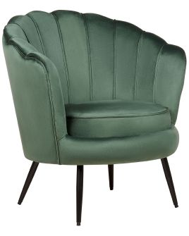 Velvet Armchair Green LOVIKKA