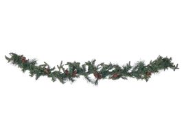 Pre-Lit Christmas Garland 180cm Green