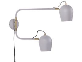 2 Light Wall Lamp Light Grey ESTRELLA