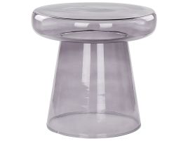 Glass Side Table Grey CALDERA