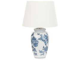Table Lamp White and Blue BELUSO