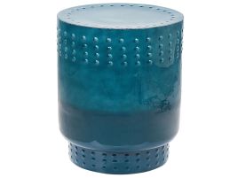 Metal Side Table Blue ABRA