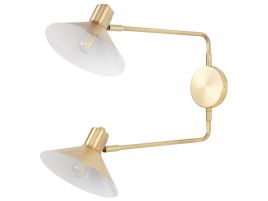 2 Light Metal Wall Lamp Gold KADASSA