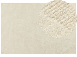 Wool Area Rug 160x230cm Beige