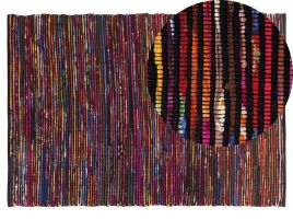 Area Rug 140x200cm Dark Multicolour