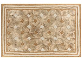 Jute Area Rug 160x230cm Beige