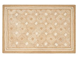 Jute Area Rug 200x300cm Beige