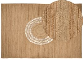 Jute Area Rug 160x230cm Beige