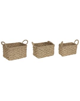 Set of 3 Seagrass Baskets Light