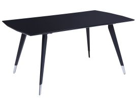 Dining Table 160 x 90 cm Black MOSSLE